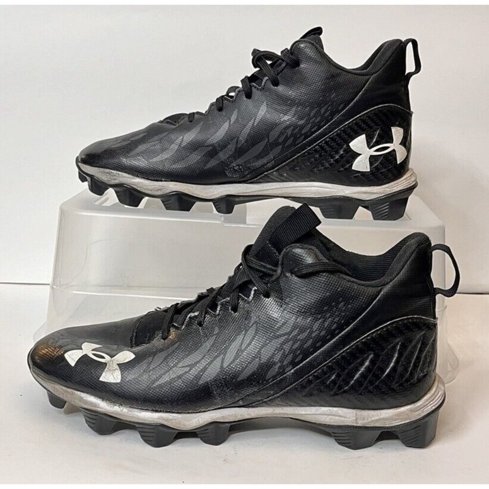 Under Armour Spotlight Select Mid MC Football Cleats Size 7 Black 3022775-001